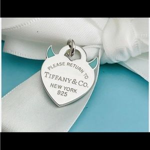 Authentic Tiffany & Co. Return to Tiffany’s Horns Devil Heart Naughty Pendant